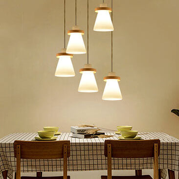 Nordic Glass Bell Shape 1-Light LED Pendant Light