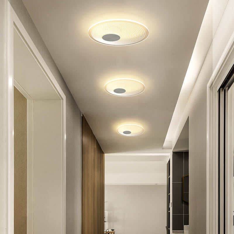 Minimalistische runde quadratische LED-Deckenleuchte aus Acryl 