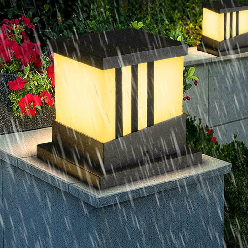 Solar Square Post Cap Light LED Outdoor Waterproof Post Light