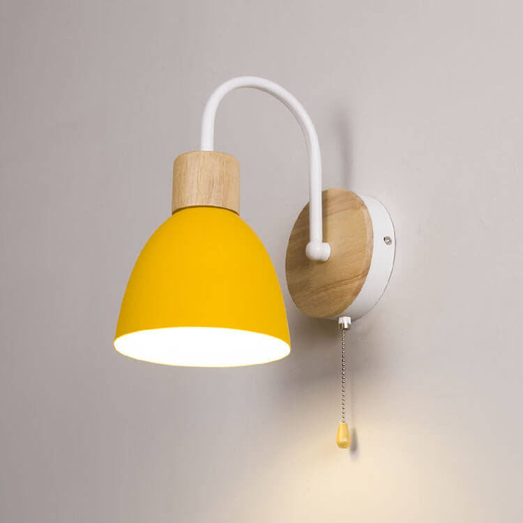Lampe murale à interrupteur à glissière 1 lumière Nordic Macaron 