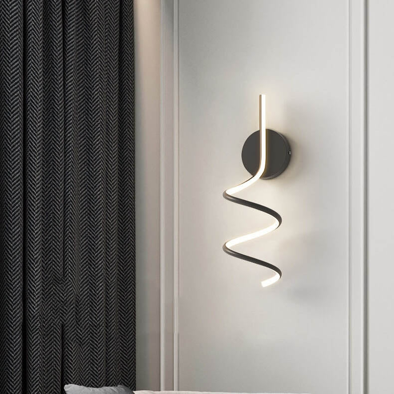 Minimalist Creative Arcs Lines 1-Light LED Wall Sconce Lamp