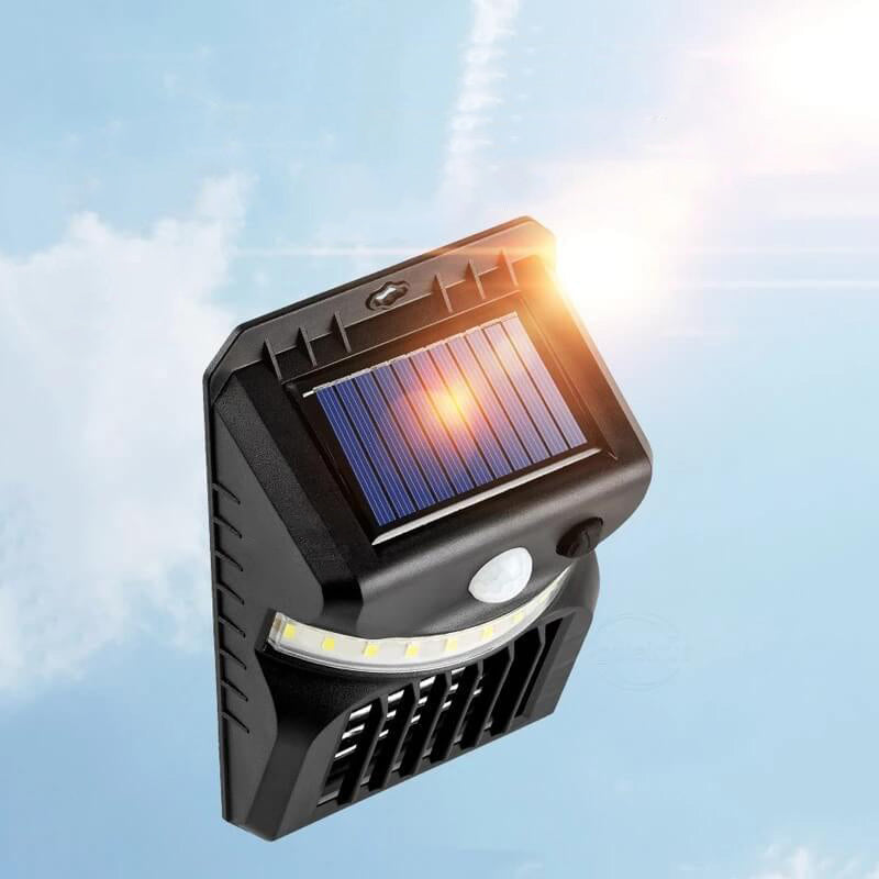 Solar-Mückenabwehrfunktion Menschlicher Intelligenter Sensor Außen Garten Wandleuchte 