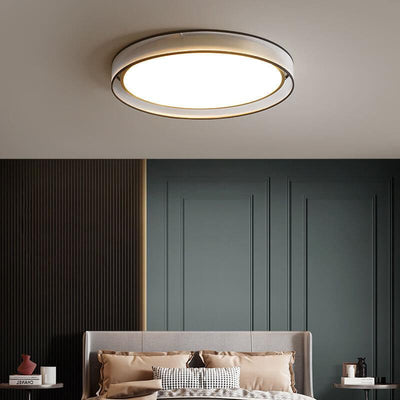 Modern Simplicity Round Thin 1-Light LED Flush Mount Ceiling Light