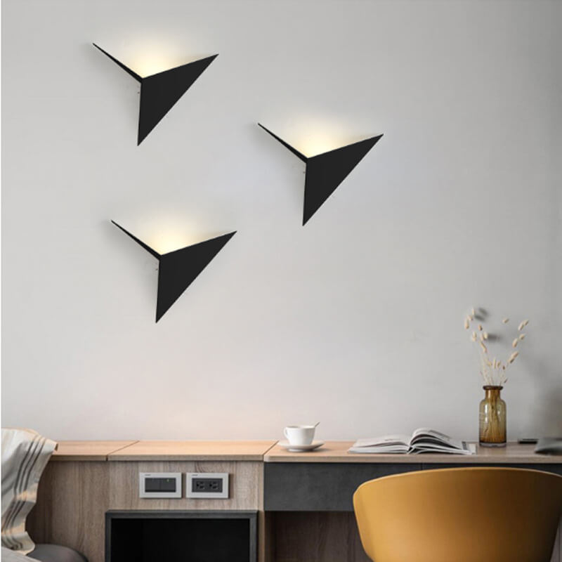 Nordic Minimalist Triangle Iron LED Wall Sconce Lamp