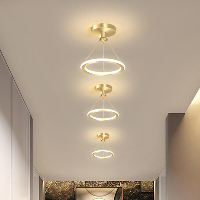 Modern Simple Circle LED 1-Light Pendant Light