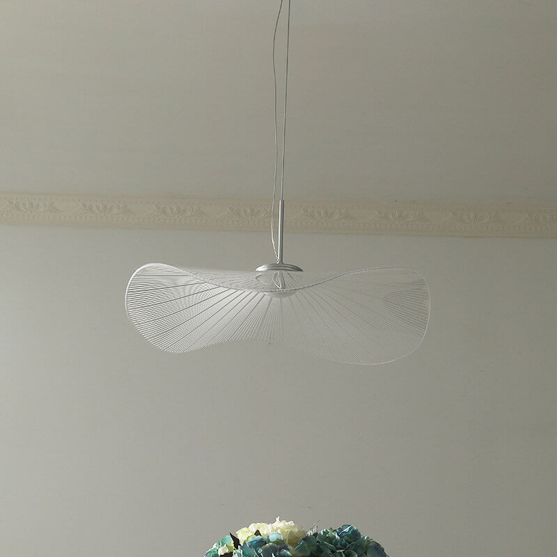 Modern Acrylic Lotus Leaf 1-Light LED Pendant Light