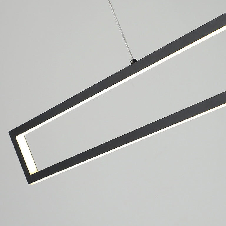 Modern Minimalist Long Frame LED Chandelier