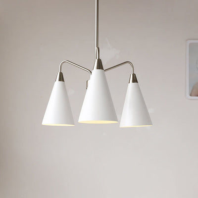 Nordic Tapered Shade Iron 3/5 Light Art Kronleuchter 