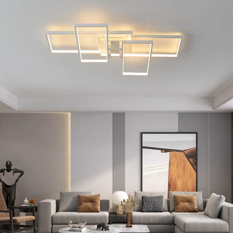 مصباح سقف LED مستطيل من الألومنيوم بتصميم عصري مبتكر 