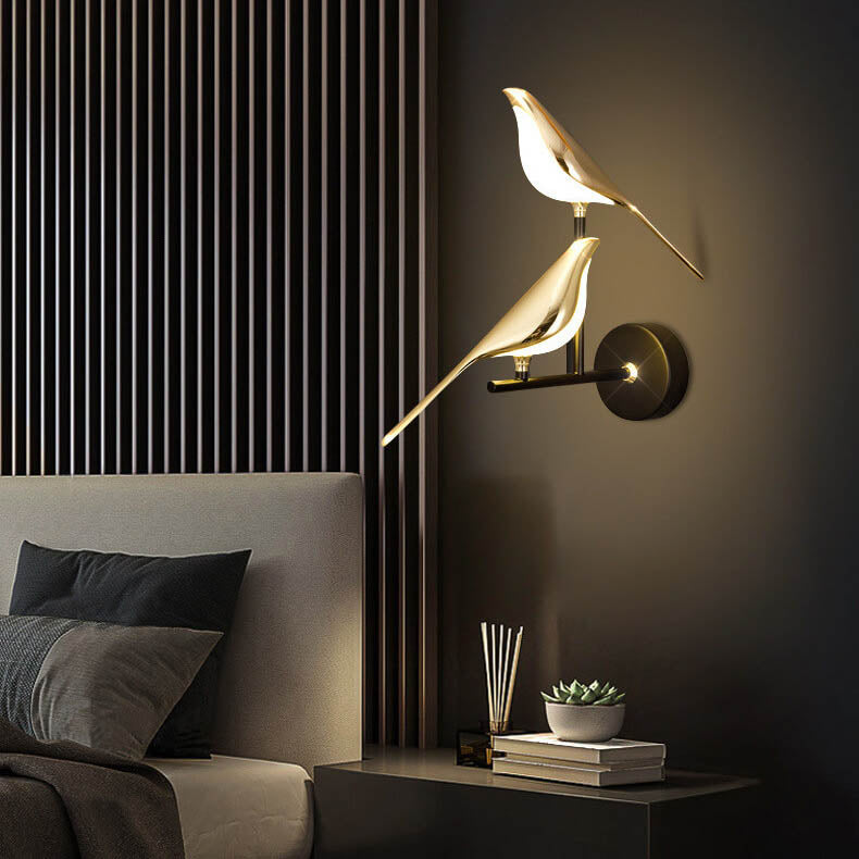 Modern Creative Bird 1/2 Light LED Rotatable Wall Sconce Lamp