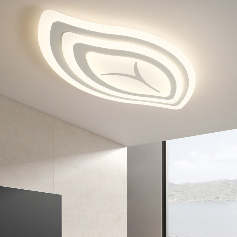 Creative Leaf Acrylic LED Flush Mount Ceiling Light