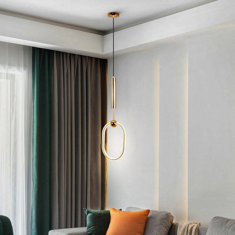 Post-modern Creative Circle Ring 1-Light LED Pendant Light