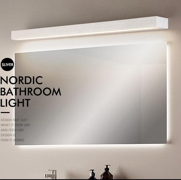 Nordic Linear 1-Light LED Aluminum Mirror Front Light