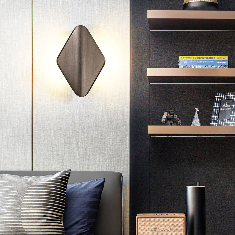 Modern Bending Rhombus Aluminum LED Wall Sconce Lamp