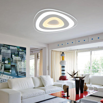 Modern Triangle Acrylic LED Flush Mount Ceiling Light