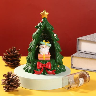 Christmas Tree Santa Starlight Night Light Resin Decoration Gift Table Lamp