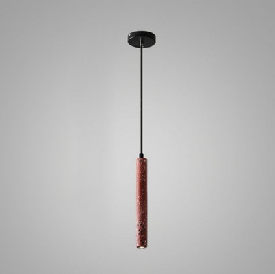 Retro Multicolor Zement Langstreifen LED Pendelleuchte 