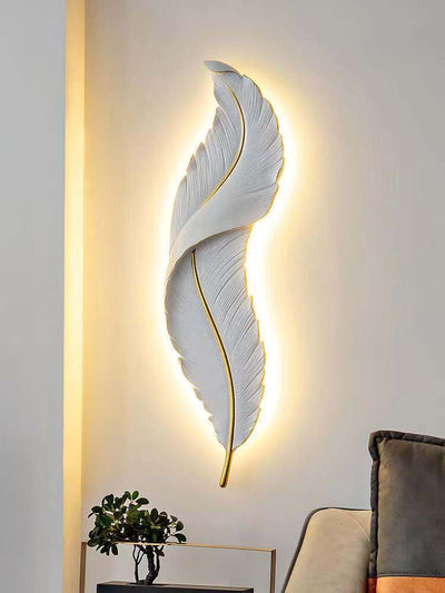 مصباح حائط LED ريشة إبداعي حديث 