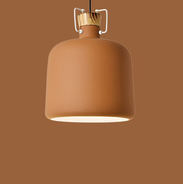 Modern Aluminum 1-Light Colorful Candy Jar Pendant Light