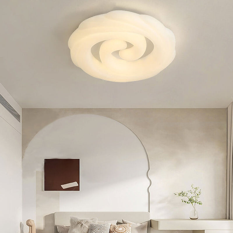 Nordic Minimalist Floral Hardware LED Flush Mount Ceiling Light