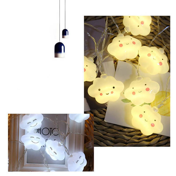 Luz de cadena de batería LED de 10/20 luces para decoración festiva interior 
