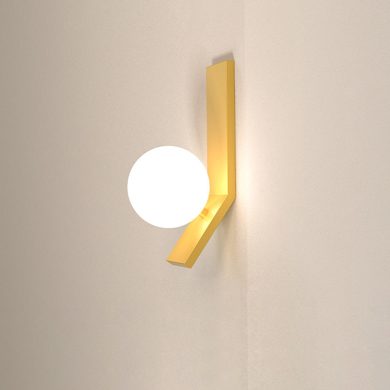 Modern Simple Acrylic Ball Shade LED Wall Sconce Lamp