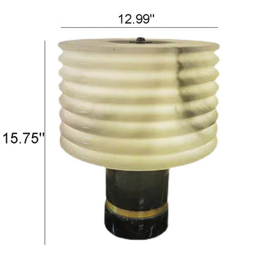 Moderne Marmor-Chinesische Laternenform 1-Licht Tischlampe 