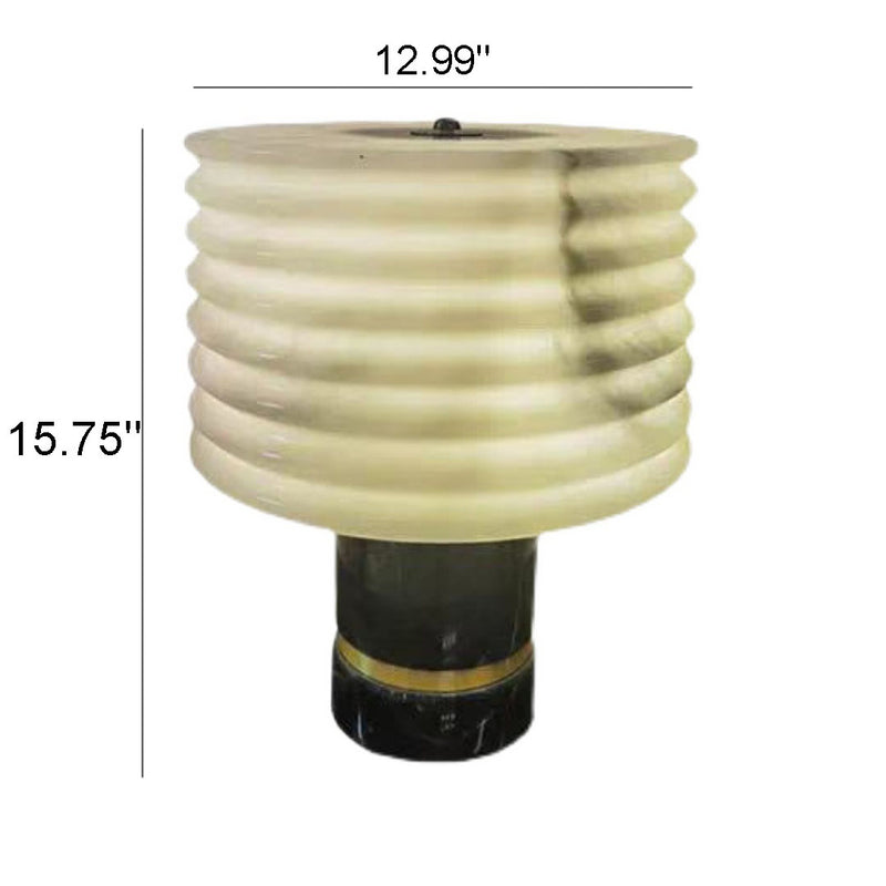 Moderne Marmor-Chinesische Laternenform 1-Licht Tischlampe 