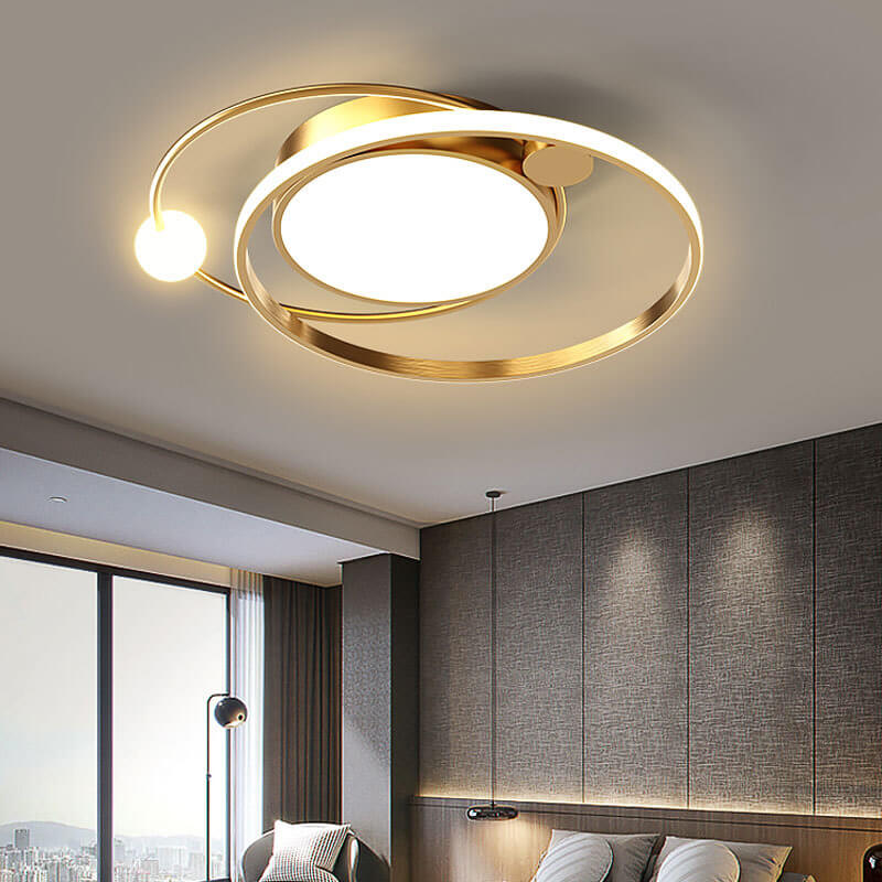 Plafonnier LED rond nordique à montage encastré 