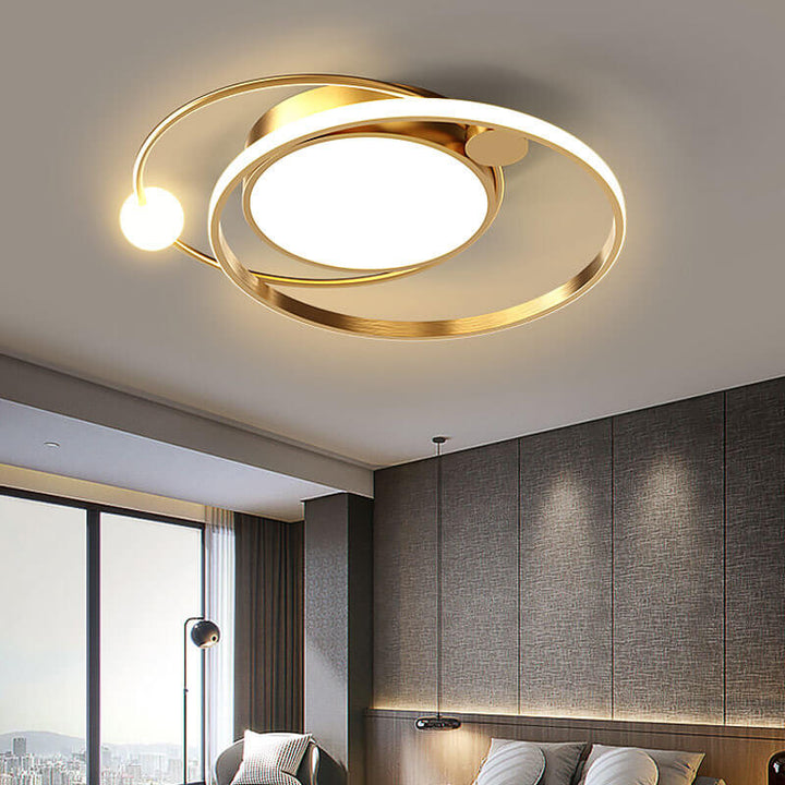 Plafonnier LED rond nordique à montage encastré 