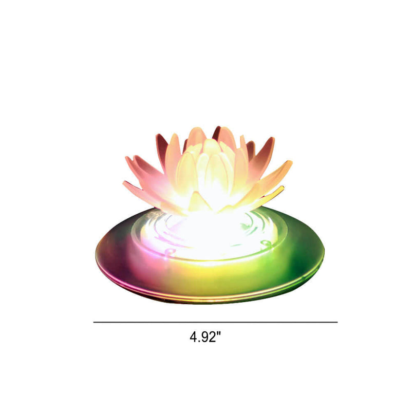 Solar Outdoor Water Floating Lights Colorful Gradient LED Garden Decorative Pool Lights