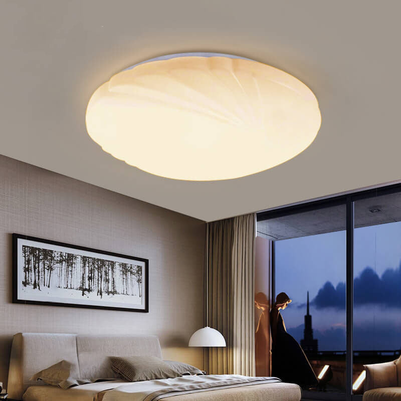 Modern Circle Acrylic 1-Light LED Flush Mount Ceiling Light