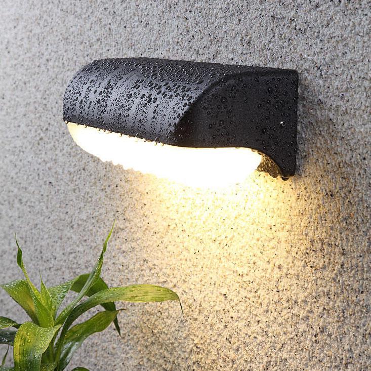 Applique Murale Étanche à LED en Forme de Cylindre Rétro 1/2 Lumière 