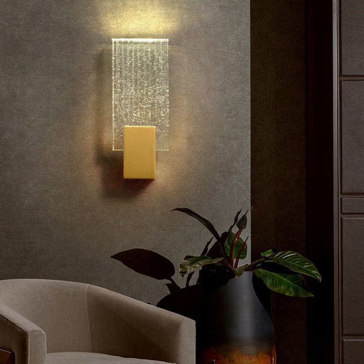 Moderne Bubble Crystal Square Luxus LED Wandleuchte 