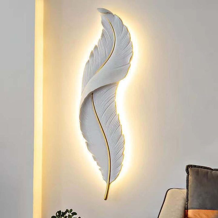 Modern Creative Feather LED Wall Sconce Lamp