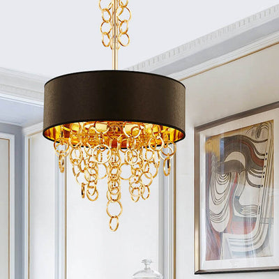 Modern Luxury Fabric Ring Tassel  3/4/5 Light Chandelier