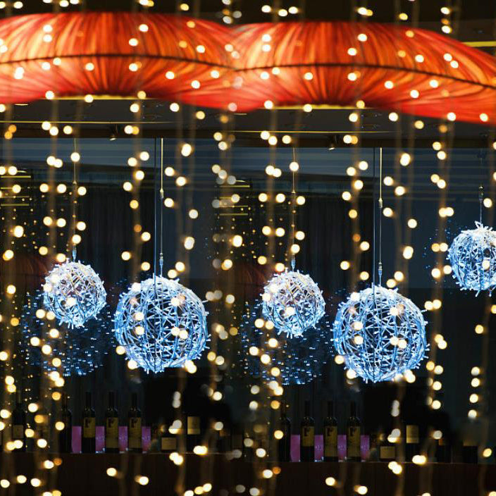Boule enchevêtrée LED extérieure étanche décorative pour jardin 