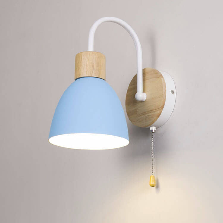 Nordic Macaron 1-Light Zipper Switch Wall Light