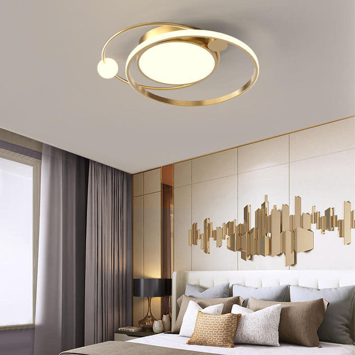 Plafonnier LED rond nordique à montage encastré 