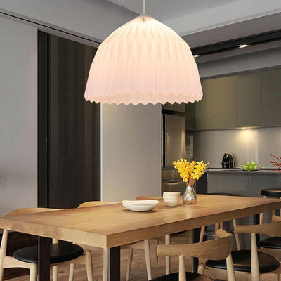 Modern Creative Pleated Acrylic Dome 1-Light Pendant Light