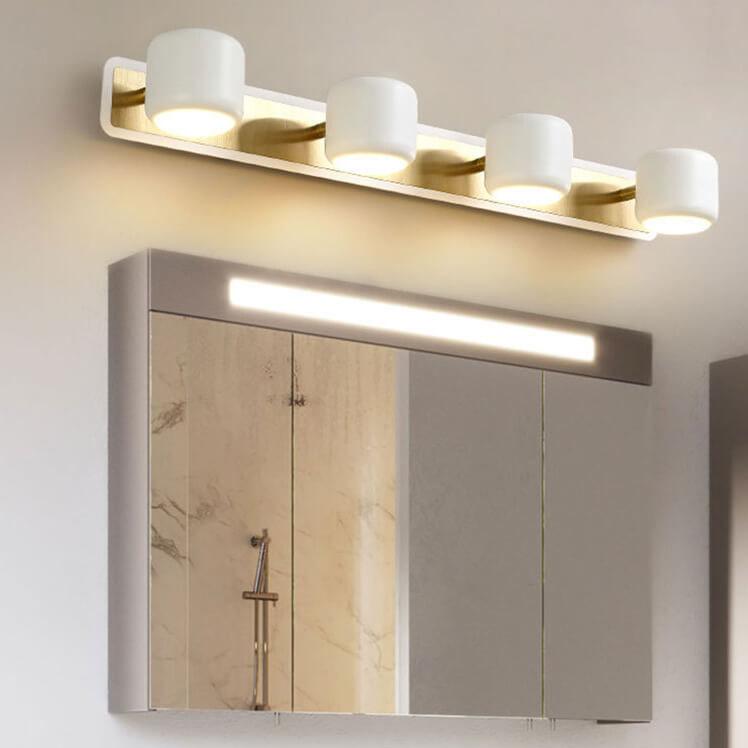 Modern Cylinder Shade LED Mirror Front Light Wall Sconce Lamp