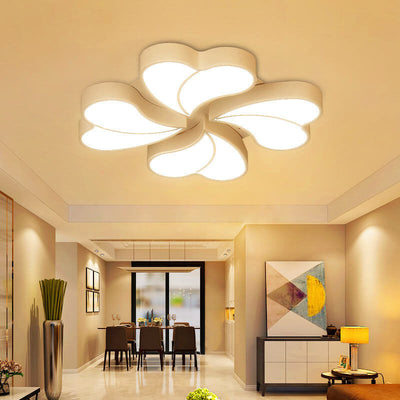 Modern Creative Clover Acrylic LED Flush Mount Ceiling Light