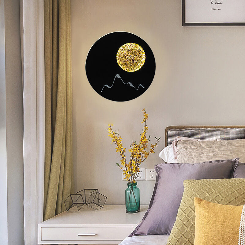 Nordic Round Planet Decorative 1-Light LED Wall Sconce Lamp
