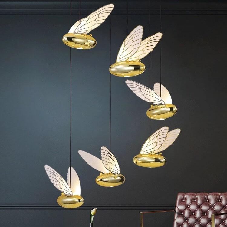 Modern Creative Resin Bee 1-Light LED Pendant Light