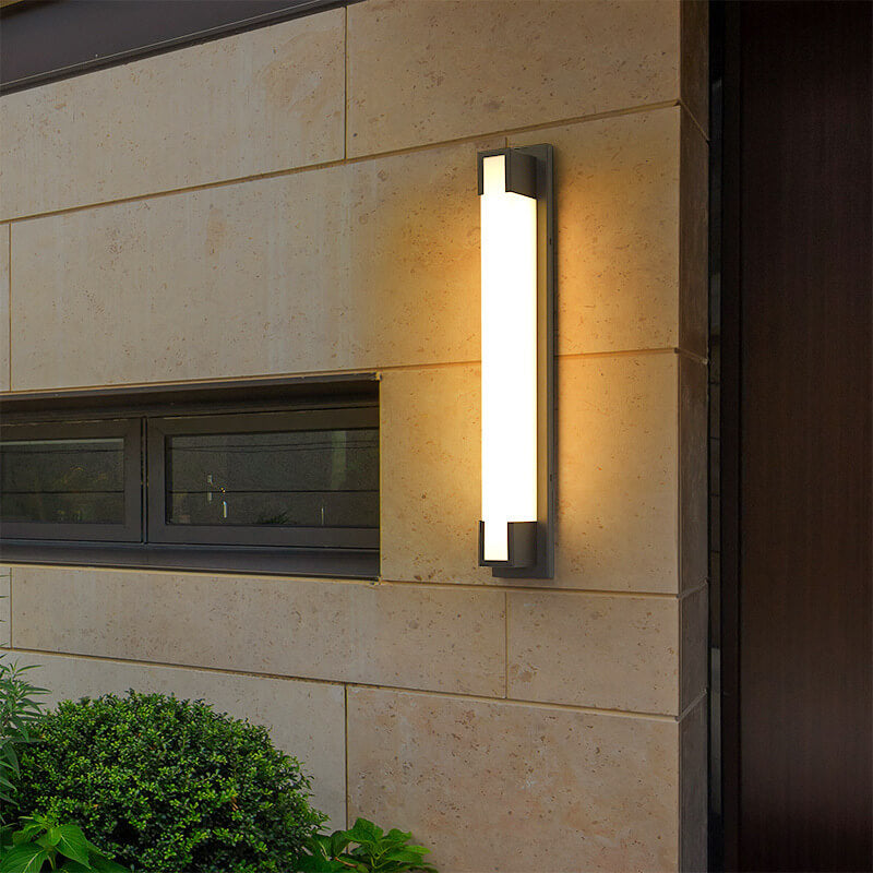 Simple Long Strip LED Outdoor Waterproof Wall Sconce Lamp