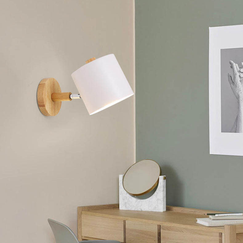Nordic Macaron Column Shade 1-Light Wall Sconce Lamp