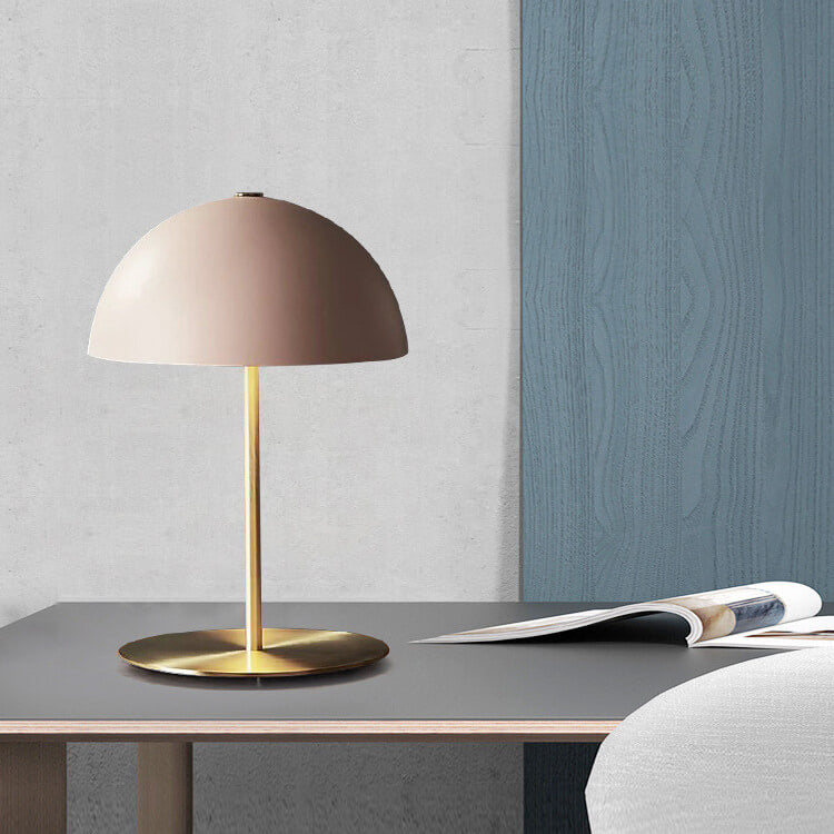 Nordic Macaron Dome Shade 1-Light Table Lamp