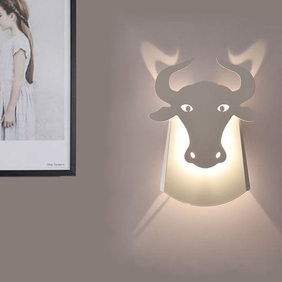 Nordic Creative Cow Head Shaped 1-Light LED Wall Sconce Lamp