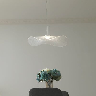 Modern Acrylic Lotus Leaf 1-Light LED Pendant Light