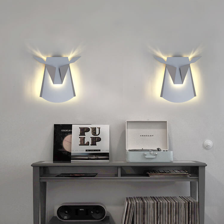 Nordic Creative Cow Shaped 1-Light LED Wall Sconce Lamp